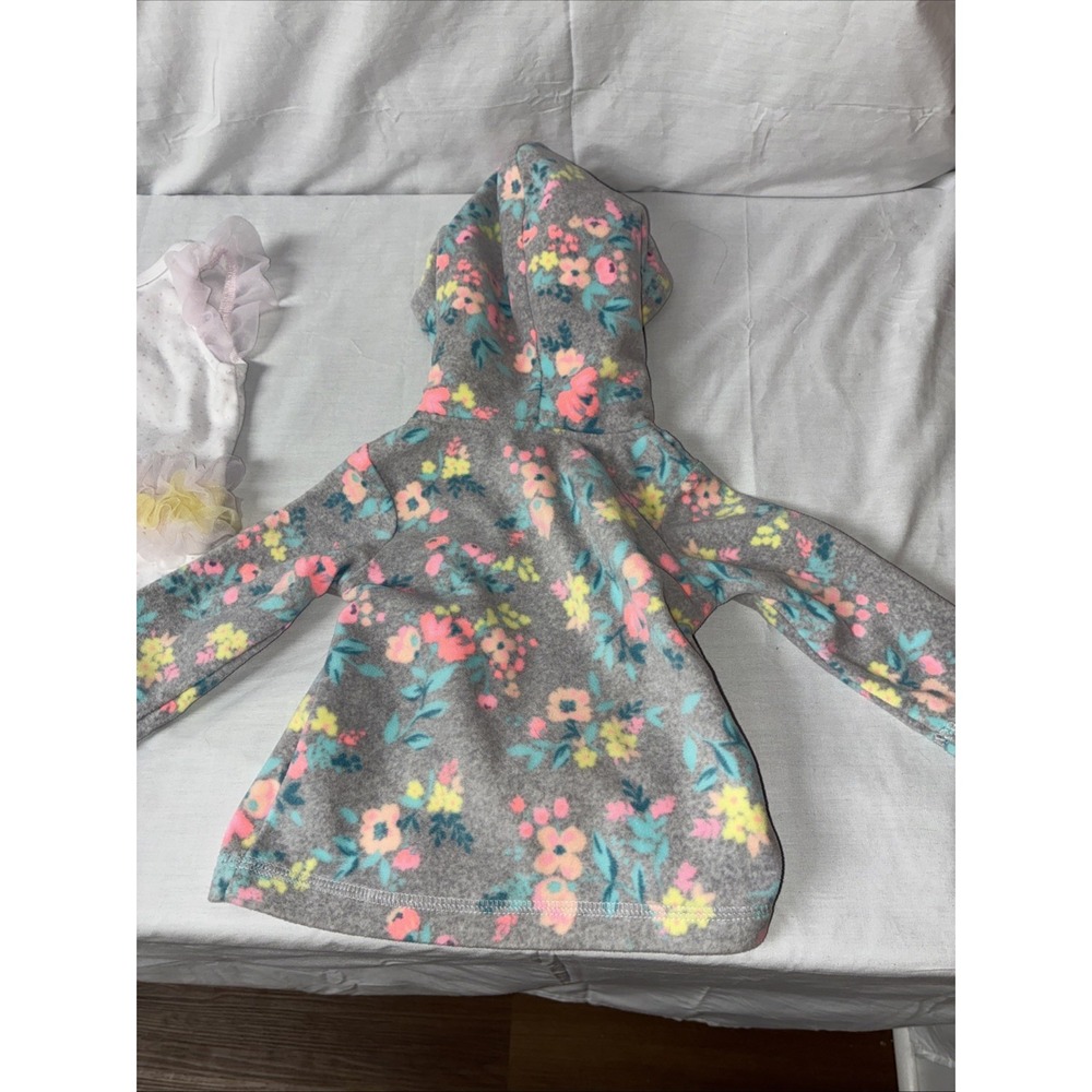 Carter's Baby 3 Pack One-Piece Suits & Hooded Fleece Sweater 6-9 Months Multi - Picture 13 of 16